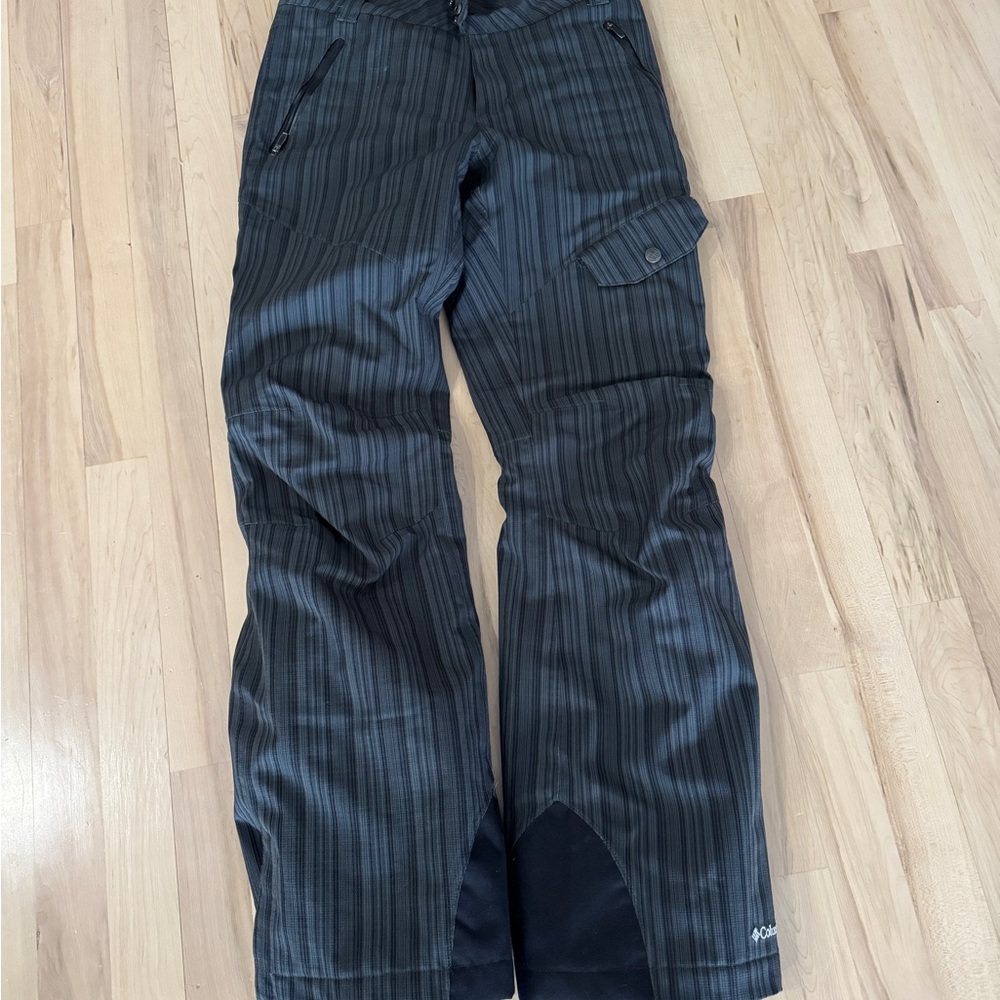 Columbia Gray Patterned omnitech ski/board pants